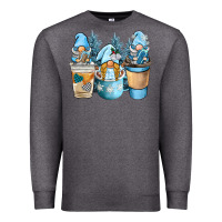 Charcoal Heather winter coffee gnome Premium Sweatshirt - BarkalooDesign