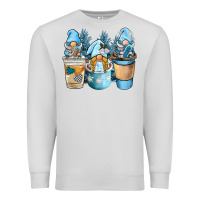 Dove Grey winter coffee gnome Premium Sweatshirt - BarkalooDesign