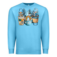 Ocean Blue winter coffee gnome Premium Sweatshirt - BarkalooDesign