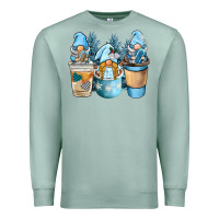 Seafoam winter coffee gnome Premium Sweatshirt - BarkalooDesign