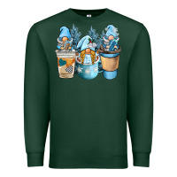 Sports Green winter coffee gnome Premium Sweatshirt - BarkalooDesign