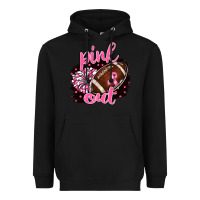 Black pink out football Heavyweight Hoodie - BarkalooDesign