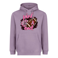 Lavender pink out football Heavyweight Hoodie - BarkalooDesign