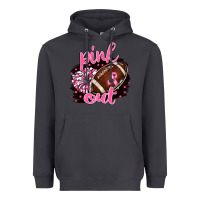Smoke pink out football Heavyweight Hoodie - BarkalooDesign