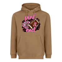 Toasted Coconut pink out football Heavyweight Hoodie - BarkalooDesign