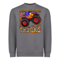 Storm Easily Distracted By Trucks Heavyweight Sweatshirt - CowhideDigitalArt