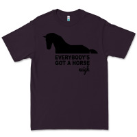Plum everybody's gotta horse neigh Premium Tee - Bettercallsaul