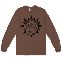 Chestnut Authentic Church Of The Toad Of Light Psychedlic Frog Licking (Distres Long Sleeve Tee - DesignPulse