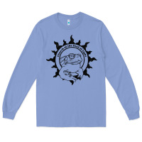 Colony Blue Authentic Church Of The Toad Of Light Psychedlic Frog Licking (Distres Long Sleeve Tee - DesignPulse