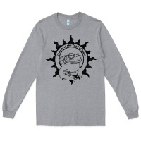Heather Grey Authentic Church Of The Toad Of Light Psychedlic Frog Licking (Distres Long Sleeve Tee - DesignPulse