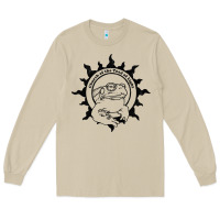 Mushroom Authentic Church Of The Toad Of Light Psychedlic Frog Licking (Distres Long Sleeve Tee - DesignPulse