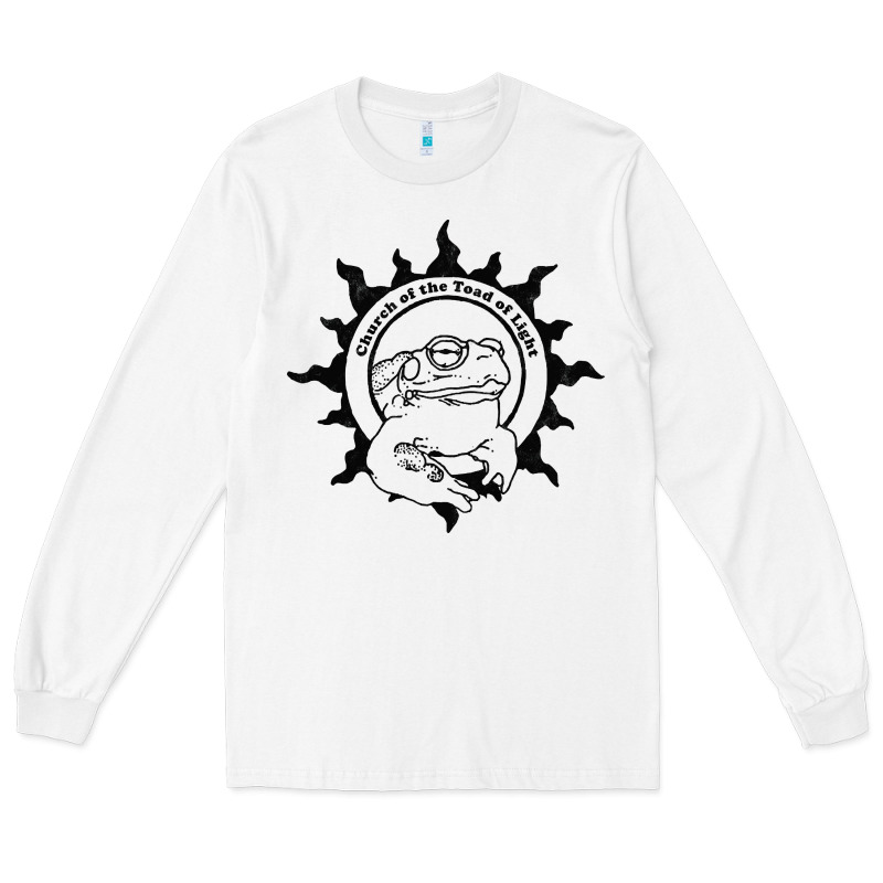 Authentic Church Of The Toad Of Light Psychedlic Frog Licking (distres Long Sleeve Tee by DesignPulse | Teevron