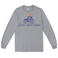 Heather Grey diddly farm for men and women Long Sleeve Tee - DesignPulse
