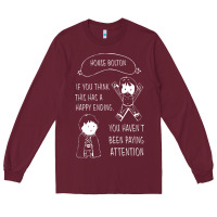 Burgundy house bolton Long Sleeve Tee - DesignPulse