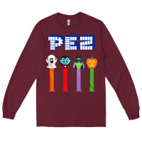 Burgundy halloween pez Long Sleeve Tee - trangStudio