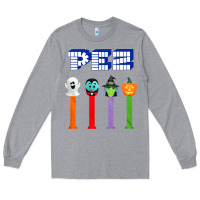 Heather Grey halloween pez Long Sleeve Tee - trangStudio
