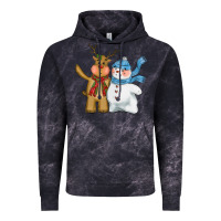 Cloud Black christmas reindeer snowman Vintage Hoodie - CowGirlArtShop