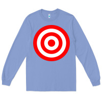 Colony Blue bullseye target red & white rings target Long Sleeve Tee - DesignPulse