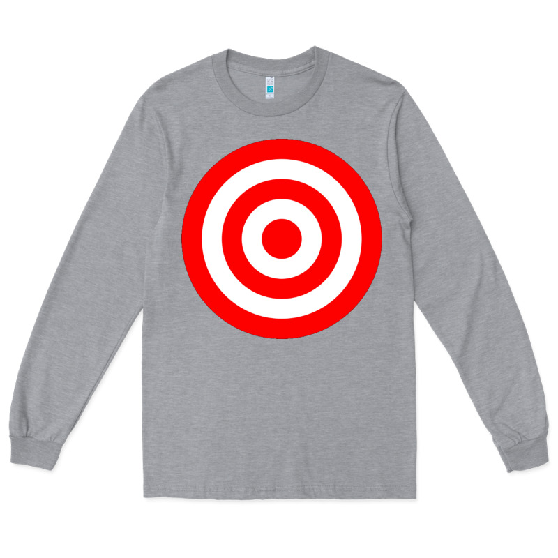 Bullseye Target Red & White Rings Target Long Sleeve Tee by DesignPulse | Teevron