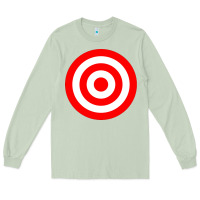 Matcha bullseye target red & white rings target Long Sleeve Tee - DesignPulse