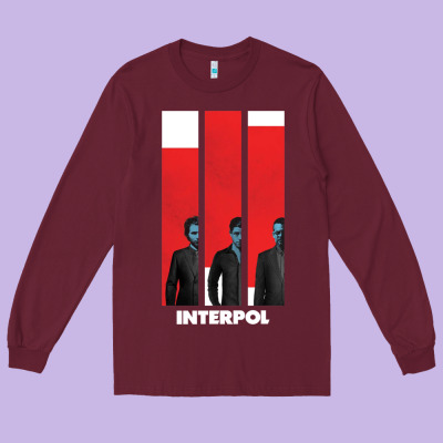 Interpol Ban Long Sleeve Tee Designed By Designpulse