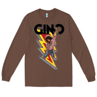 Chestnut Gino time basketball Long Sleeve Tee - DesignPulse
