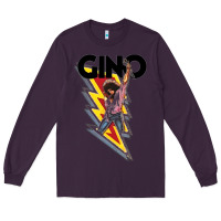 Plum Gino time basketball Long Sleeve Tee - DesignPulse