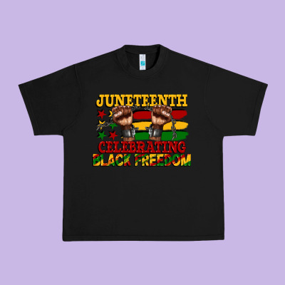 Juneteenth Celebrating Black Freedom Urban Heavy Tee Designed By Cowgirlartshop