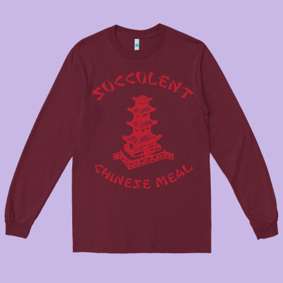 Succulent Chinese Meal Chinese Take Out Take Away Long Sleeve Tee Designed By Designpulse