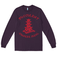 Plum SUCCULENT CHINESE MEAL CHINESE TAKE OUT TAKE AWAY Long Sleeve Tee - DesignPulse