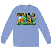 Colony Blue fueled by beer and shenanigans Long Sleeve Tee - CowGirlArtShop
