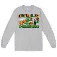 Moon Dust fueled by beer and shenanigans Long Sleeve Tee - CowGirlArtShop