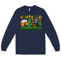 Navy fueled by beer and shenanigans Long Sleeve Tee - CowGirlArtShop