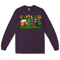 Plum fueled by beer and shenanigans Long Sleeve Tee - CowGirlArtShop