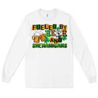 White fueled by beer and shenanigans Long Sleeve Tee - CowGirlArtShop