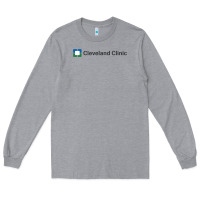 Heather Grey Cleveland clinic Long Sleeve Tee - DesignPulse