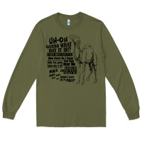 Army Green New Hump day camel Guess What Day Long Sleeve Tee - DesignPulse