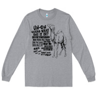 Heather Grey New Hump day camel Guess What Day Long Sleeve Tee - DesignPulse