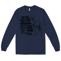 Navy New Hump day camel Guess What Day Long Sleeve Tee - DesignPulse