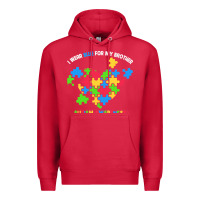 Cardinal Wear Blue For My Brother Autism Premium Hoodie - CowhideDigitalArt