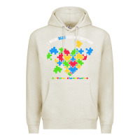Oatmeal Heather Wear Blue For My Brother Autism Premium Hoodie - CowhideDigitalArt