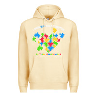 Pina Colada Wear Blue For My Brother Autism Premium Hoodie - CowhideDigitalArt