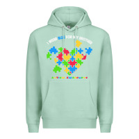 Seafoam Wear Blue For My Brother Autism Premium Hoodie - CowhideDigitalArt