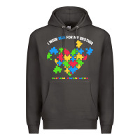 Smoke Wear Blue For My Brother Autism Premium Hoodie - CowhideDigitalArt