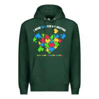 Sports Green Wear Blue For My Brother Autism Premium Hoodie - CowhideDigitalArt