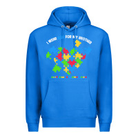 True Royal Wear Blue For My Brother Autism Premium Hoodie - CowhideDigitalArt