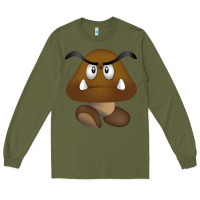 Army Green goomba Long Sleeve Tee - DesignPulse
