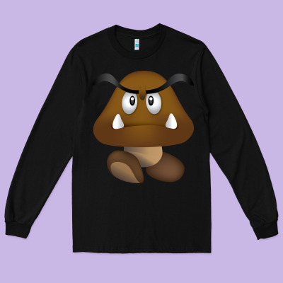 Goomba Long Sleeve Tee Designed By Designpulse