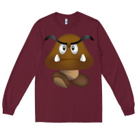 Burgundy goomba Long Sleeve Tee - DesignPulse