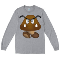 Heather Grey goomba Long Sleeve Tee - DesignPulse